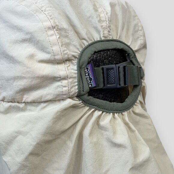 Vtg Patagonia Legionnaires Hat Made in USA Long Bill Strapback 90s w/ Neck Cover - Picture 4 of 9